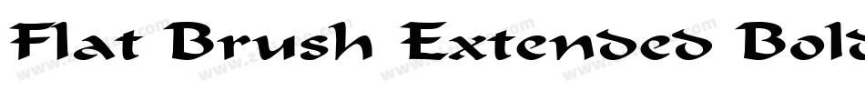 Flat Brush Extended Bold字体转换